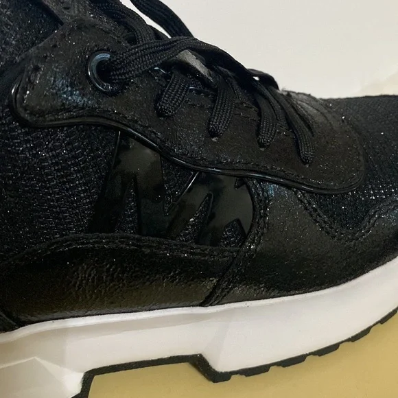 NWT Michael Kors Muse Trainer Glitter Chain Mesh Shoes - Picture 2 of 14